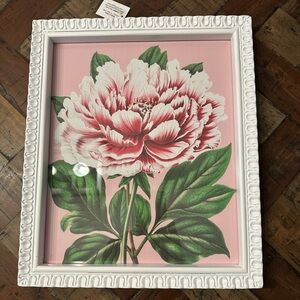 Floral Art Print in White Frame